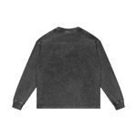 LAB LOGO L/S ACID WASH TEE