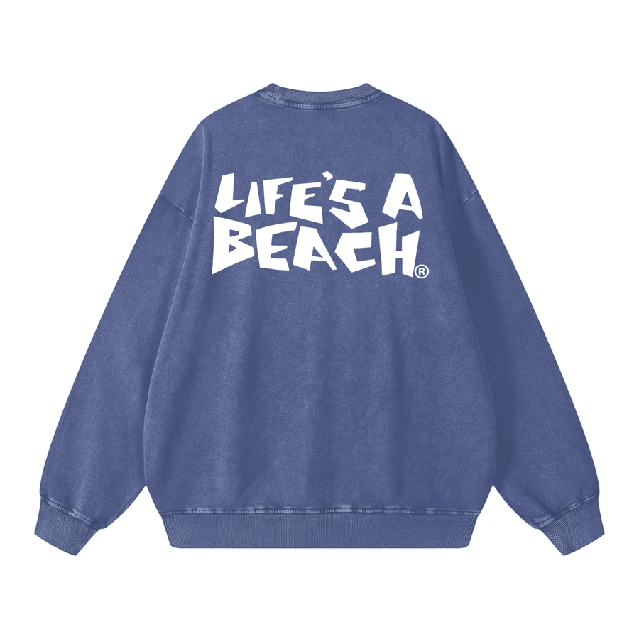 LAB OG LOGO CREW SNOW WASHED