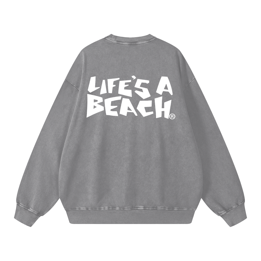 Snow Washed Oversized Sweatshirt