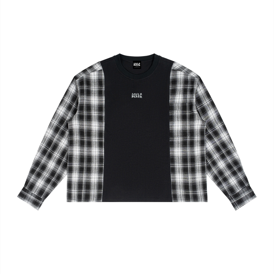 Lab Plaid mix long sleeve