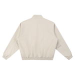 LIFE'S A BEACH LOGO BOMBER JACKET CREAM