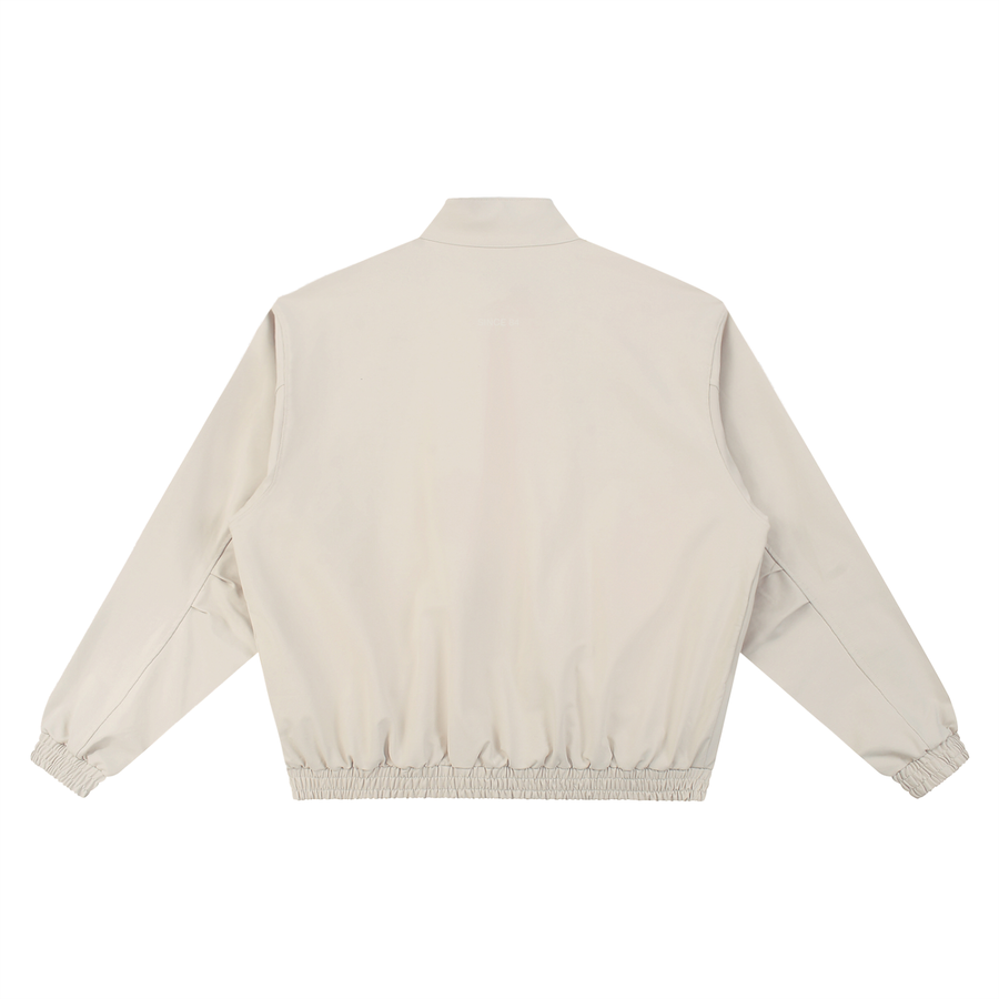 LIFE'S A BEACH LOGO BOMBER JACKET CREAM
