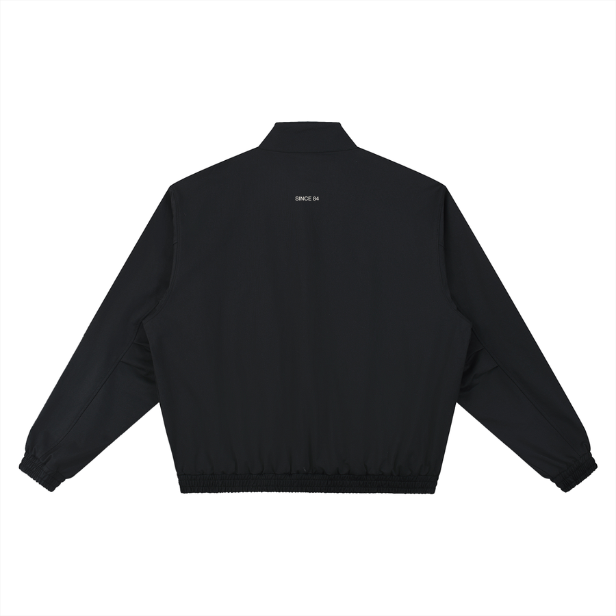 LIFE'S A BEACH LOGO BOMBER JACKET BLACK