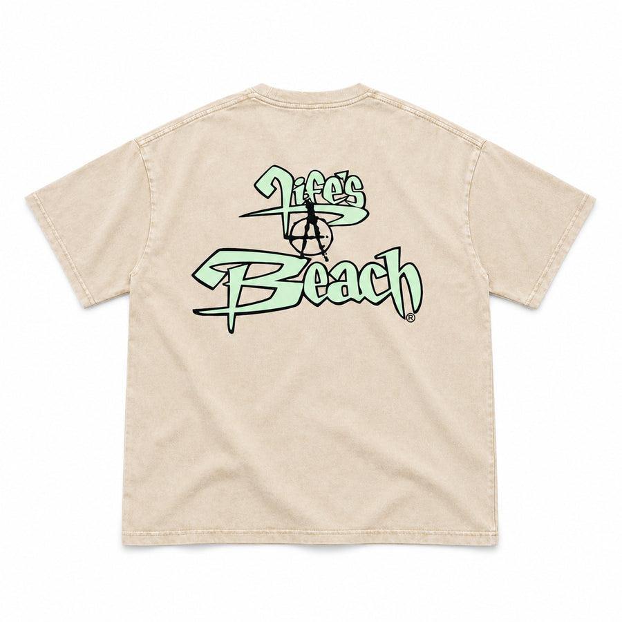 Snow Washed Oversized Cotton T-Shirt