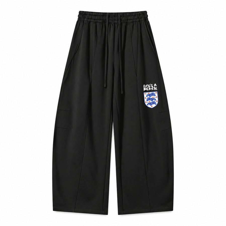 Heavyweight Wide Leg Panel Sweatpants