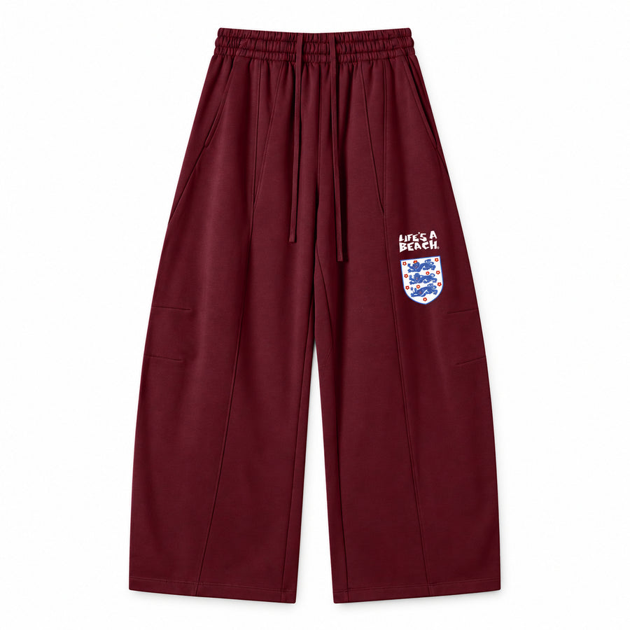 Heavyweight Wide Leg Panel Sweatpants