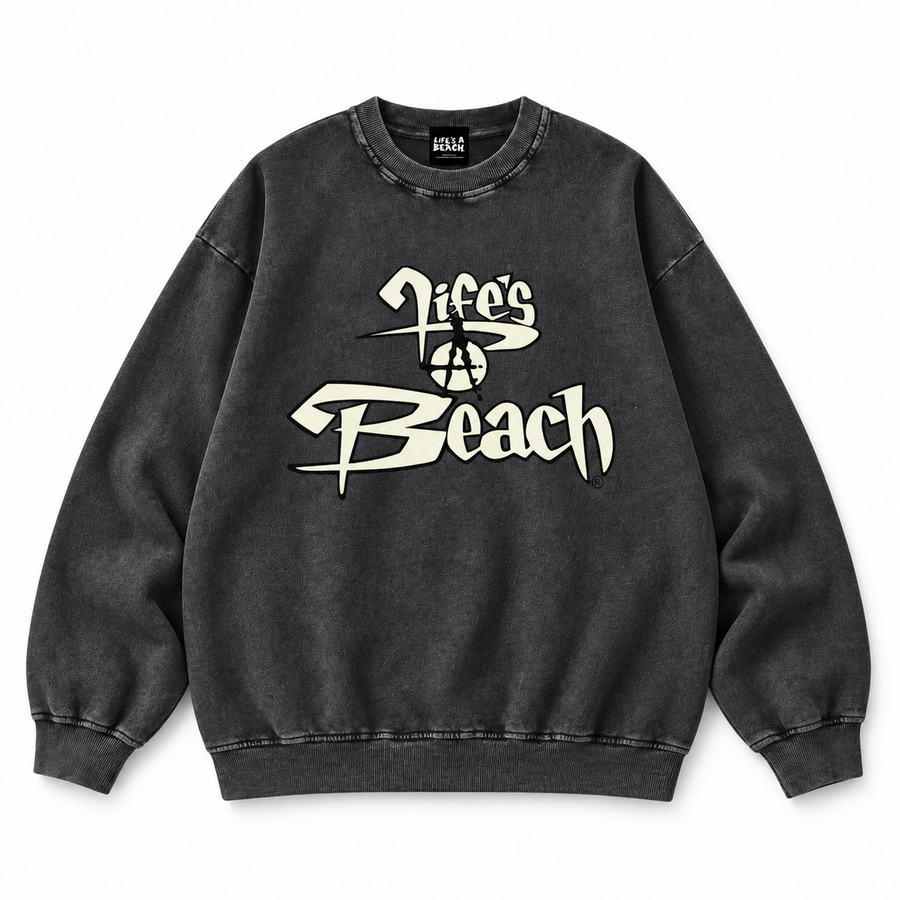LAB TRIBE CLUB CREW SNOWWASHED BLACK