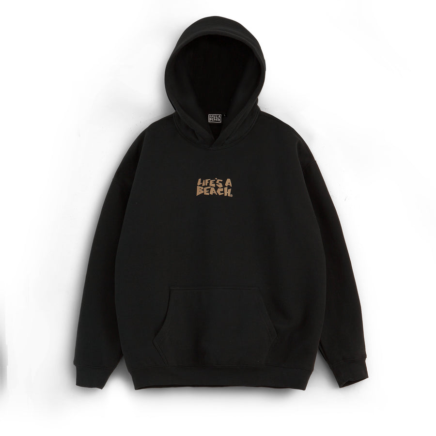 LAB BASE LOGO HOODIE - BLACK