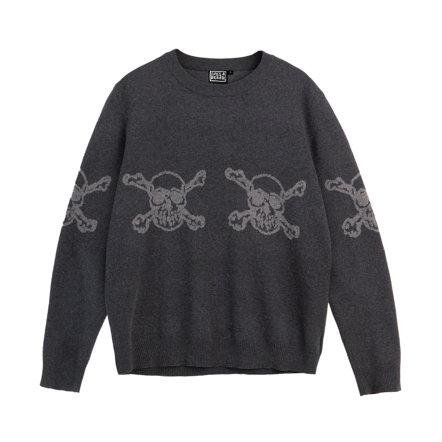 LAB SKULL KNIT CREW