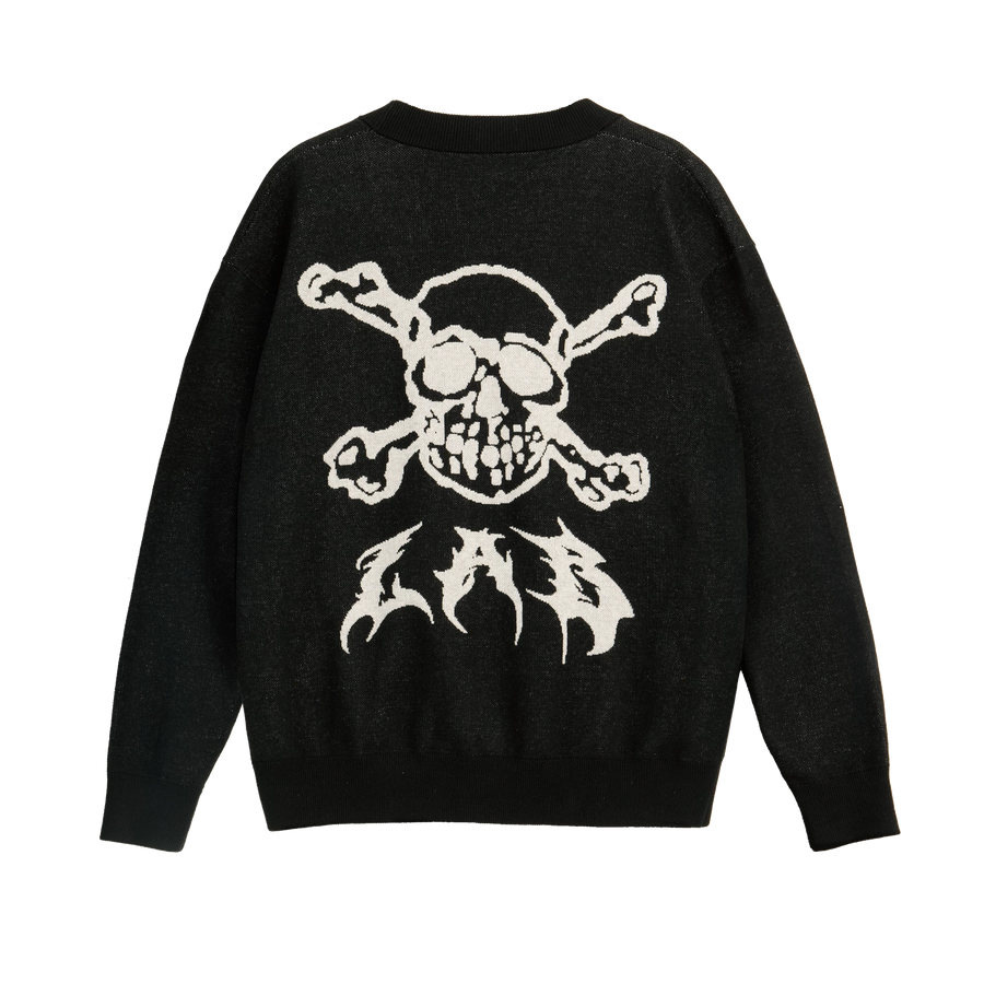 LAB B Skull Knit Cardigan
