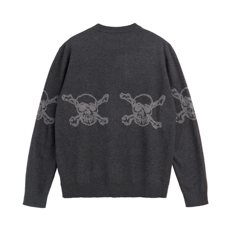LAB SKULL KNIT CREW