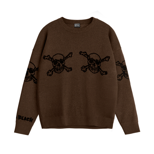 LAB SKULL KNIT CREW