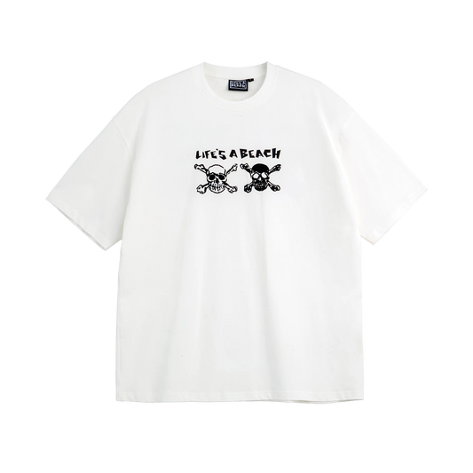 LAB Double Skull Print T