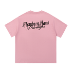 LIFE'S A BEACH PARIS MUG SHOT MEMBERS T-SHIRT PINK
