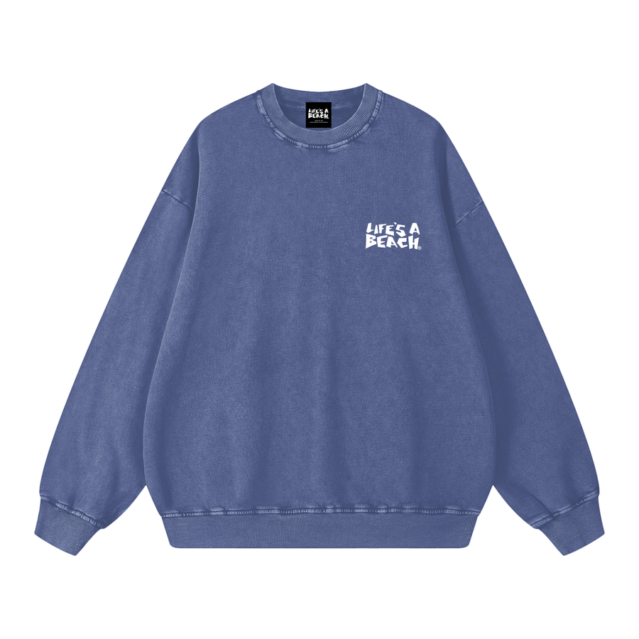LAB OG LOGO CREW SNOW WASHED