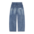 LAB  SUN FADE DENIM SKULL JEANS